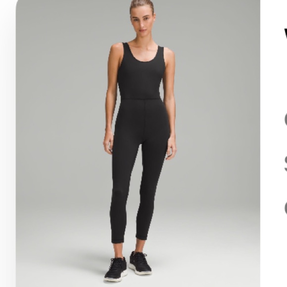 Lululemon Wunder train bodysuit jumpsuit 25”